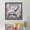 Owl On Flower Branch - 11CT Counted Cross Stitch - 40*40cm