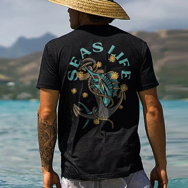 Seas Life Printed Men's T-shirt