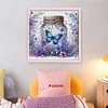 (US Local)Butterfly-18CT Stamped Cross Stitch Kit(50x50cm)