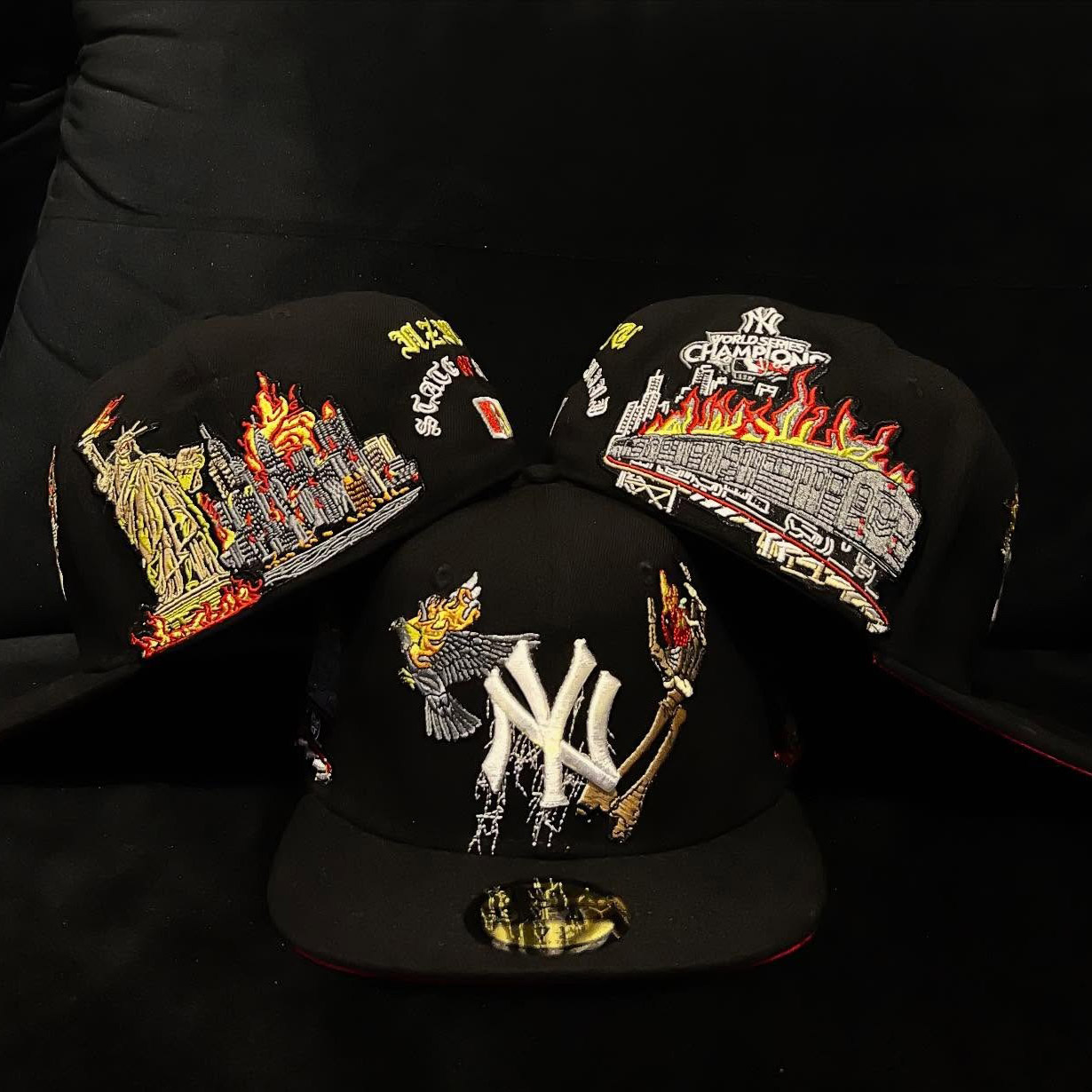 NEW ERA X HELL YORK NEW YORK YANKEES EMBROIDERED CASUAL BASEBALL CAP