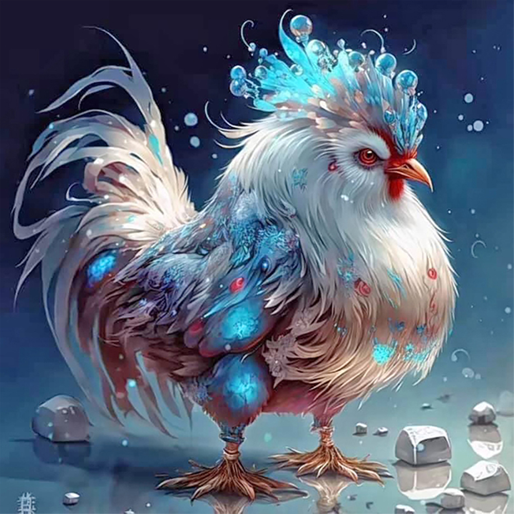 Zodiac Chicken 30*30CM(Canvas) Full Round Drill Diamond Painting gbfke