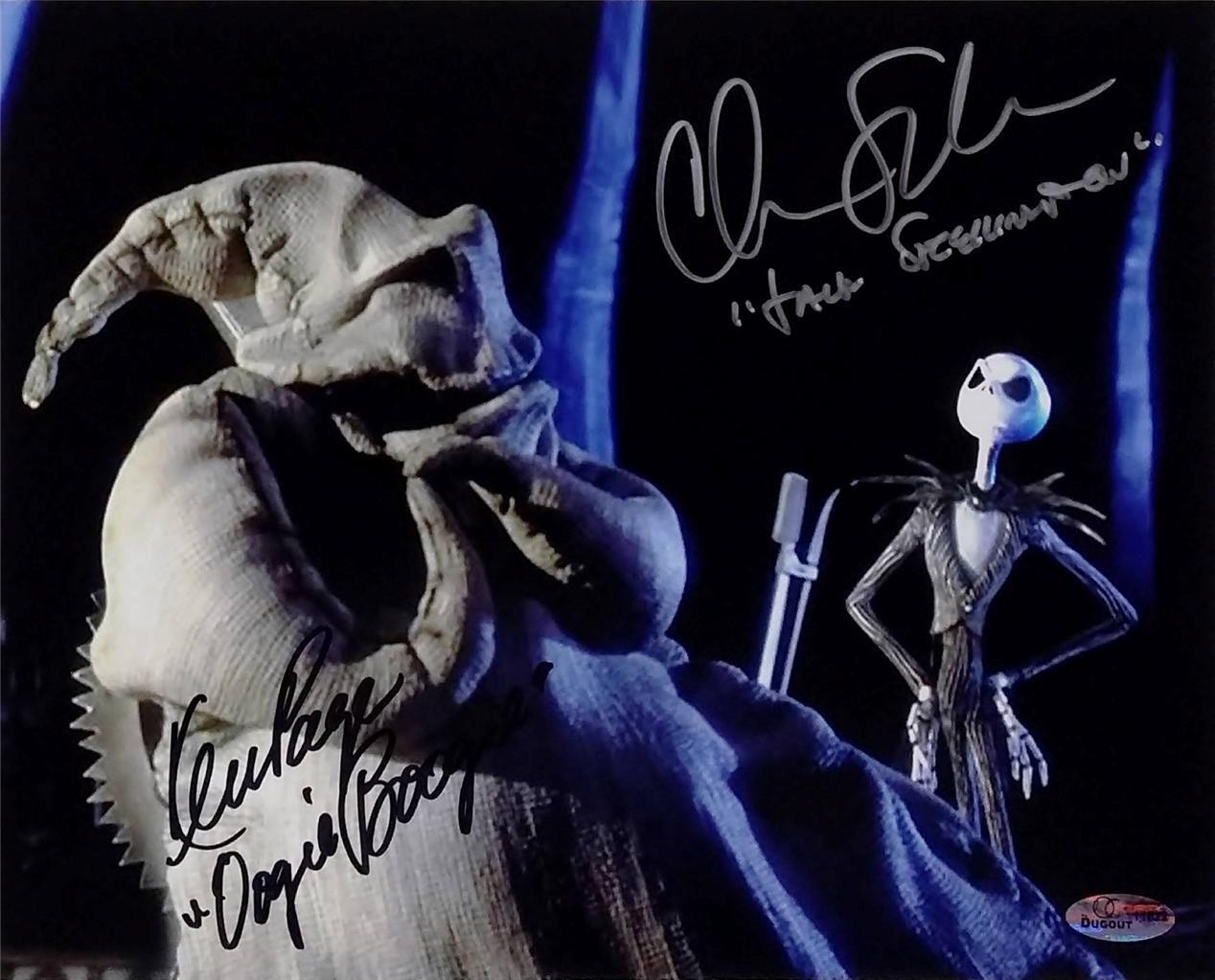 Chris Sarandon Ken Page Signed Nightmare Before Christmas 8x10 Photo Poster painting OC Holo OC3