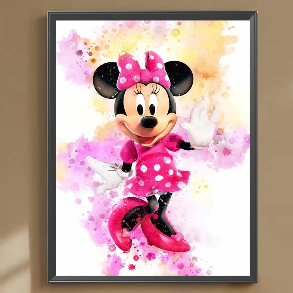 Diamond Painting - Full Round Drill - Minnie(30*40cm)