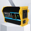 6000W Power Converter LCD Display Dual USB Digital Inverter (Black 12V to 220V)
