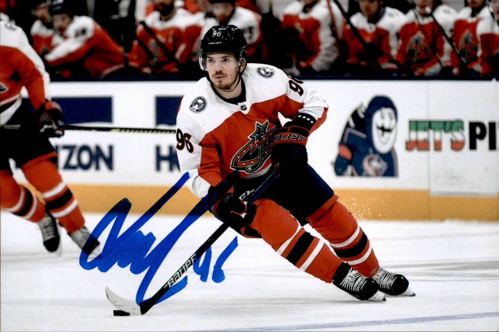 Jack Roslovic SIGNED autographed 4x6 Photo Poster painting COLUMBUS BLUE JACKETS #4