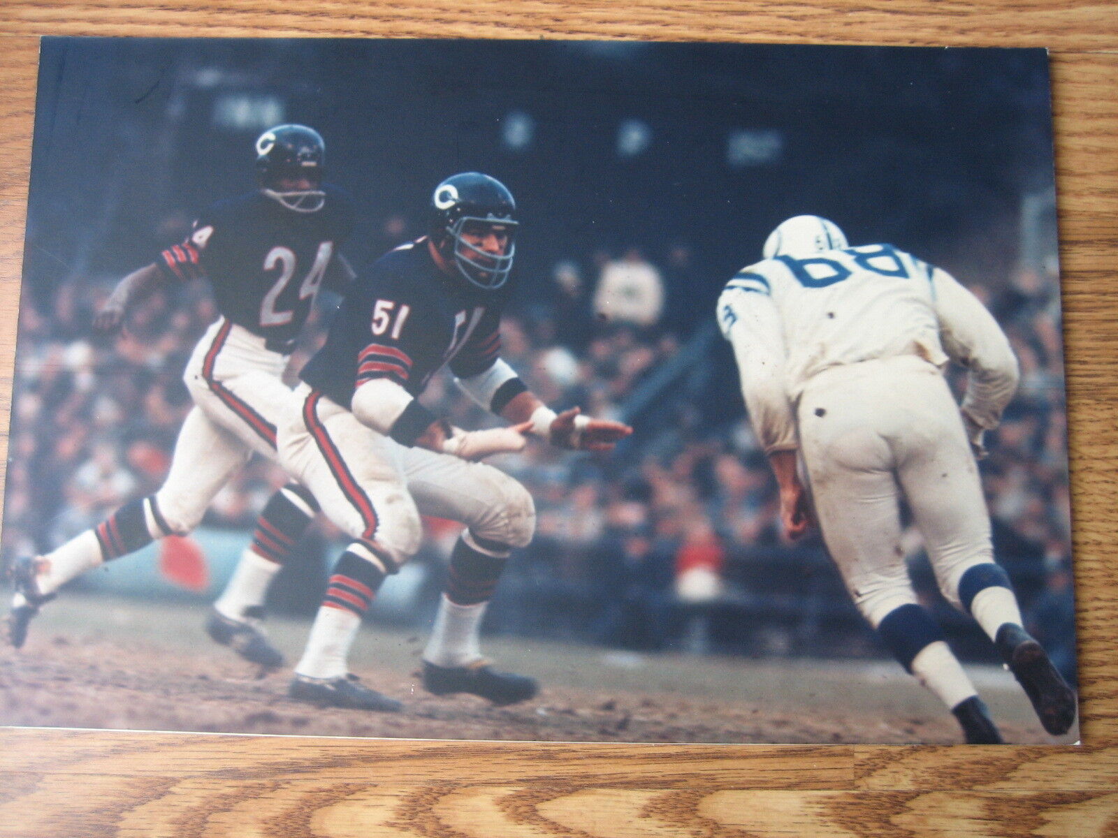 Arthur Rickerby Press Original Photo Poster painting 9 x 13 3/4 Dick Butkus Chicago Bears