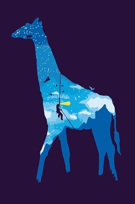 

Sky giraffe – Paint By Numbers - 40*50CM, 501 Original