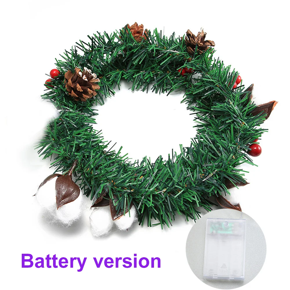 New cotton pine cone Christmas cane decorative string lights