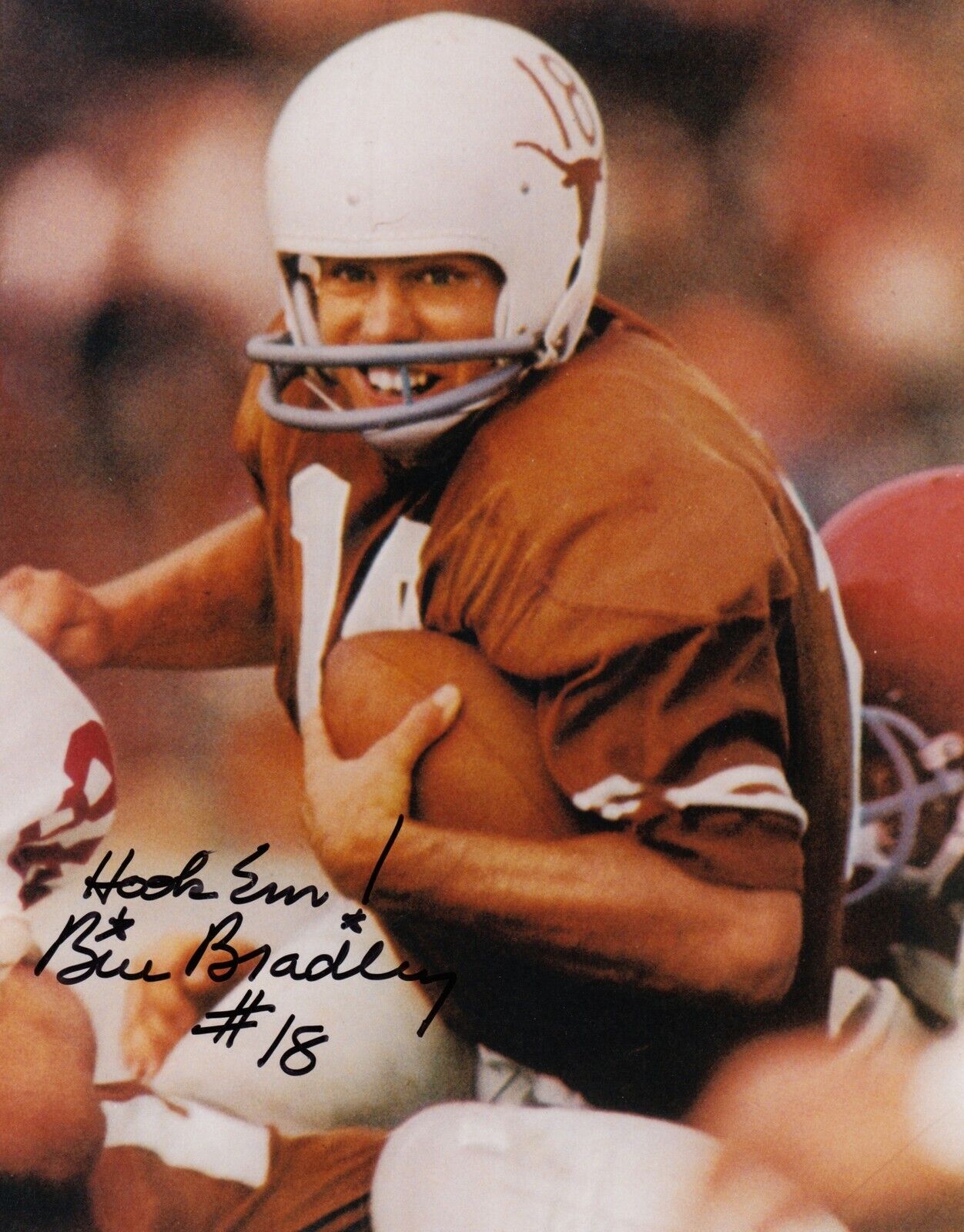 Bill Bradley #3 Signed 8x10 Photo Poster painting w/ COA Texas Longhorns 031719