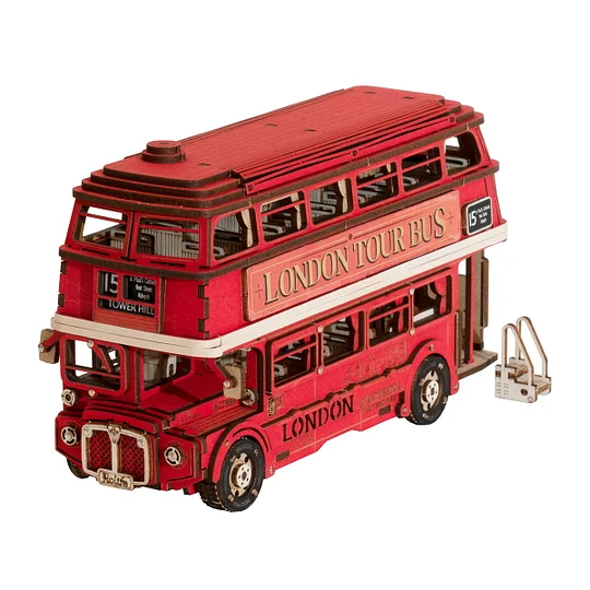 Rolife London Tour Bus 3D Wooden Puzzle TGM02 | Robotime Australia