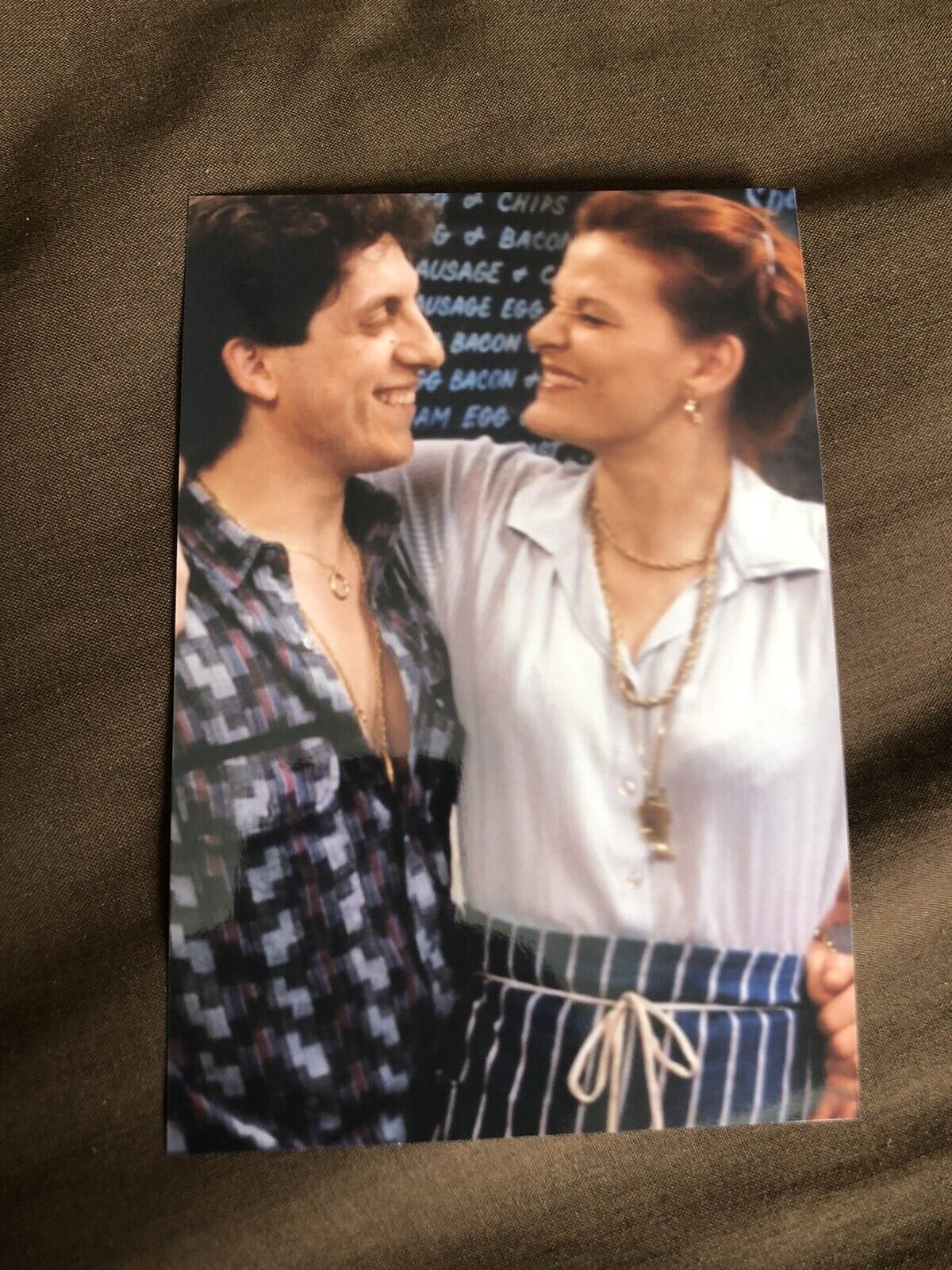 SANDY RATCLIFFE & NEJDET SALIH (EASTENDERS) UNSIGNED Photo Poster painting- 6x4”