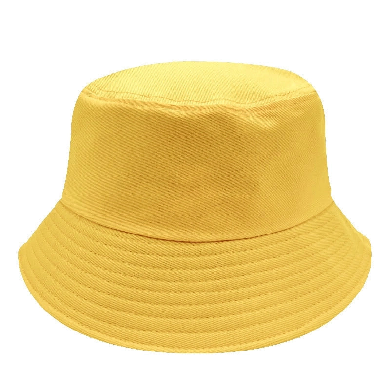 Solid Color Fisherman Hat Solid Color Light Board Pure Cotton Basin Hat Female