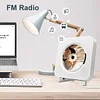 Portable wall-mounted CD player with Bluetooth, Homlab mounted CD music player with built-in HiFi speakers, home audio speakers with remote control, FM radio, LCD screen, USB TF AUX input