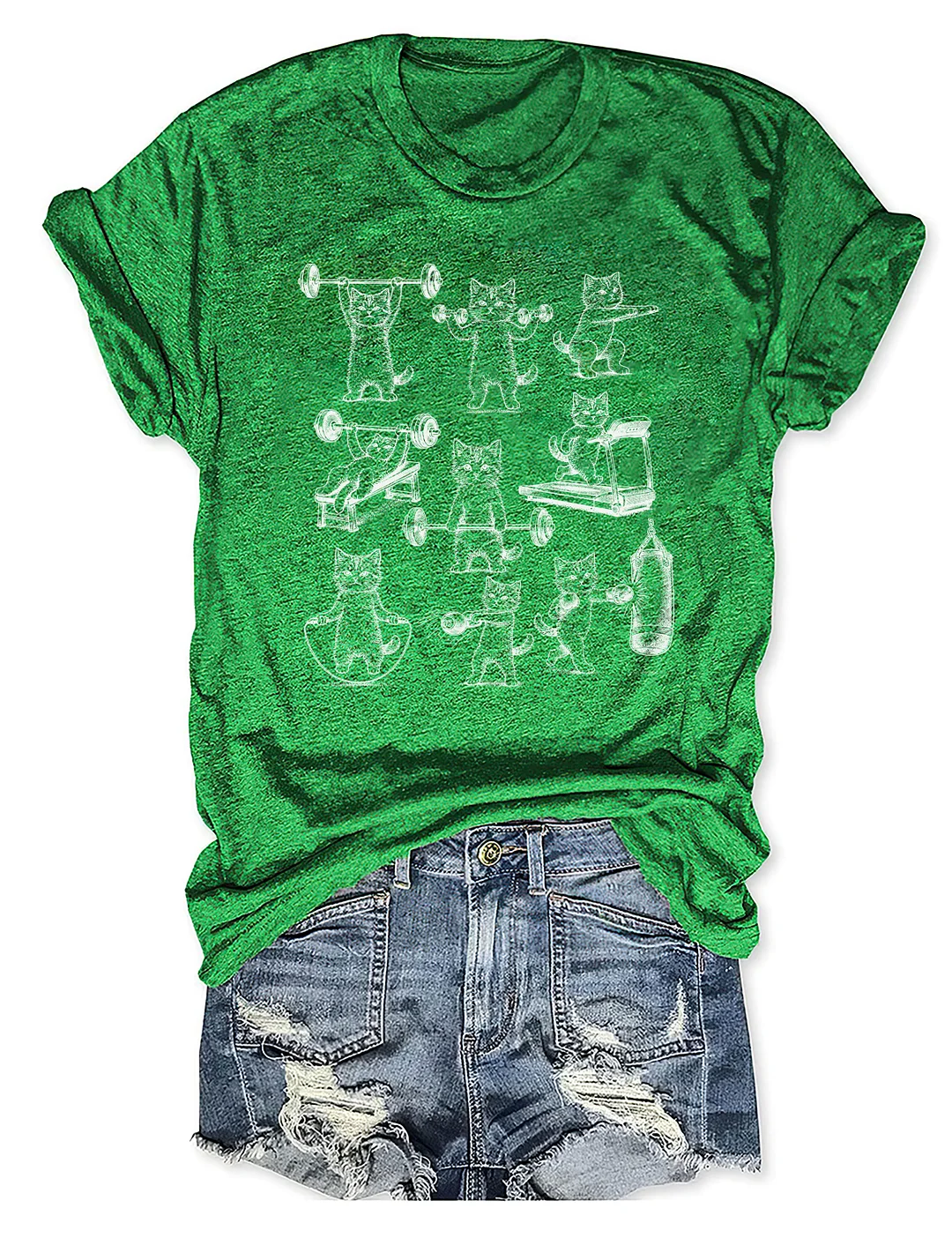Funny Cats Gym T-shirt
