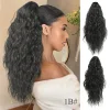 ⏳R&eacute;duction limit&eacute;e de 50%🎁18 Inch Curly Wavy Frizzy Hair Extension with Ponytail