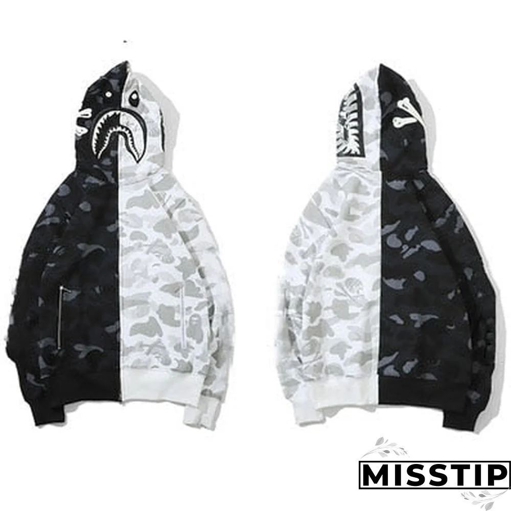 Jessic Camouflage Classic Sweater Thin Zipper Hoodie Couple Sweater Zip Hoodie Women Jacket Coat New