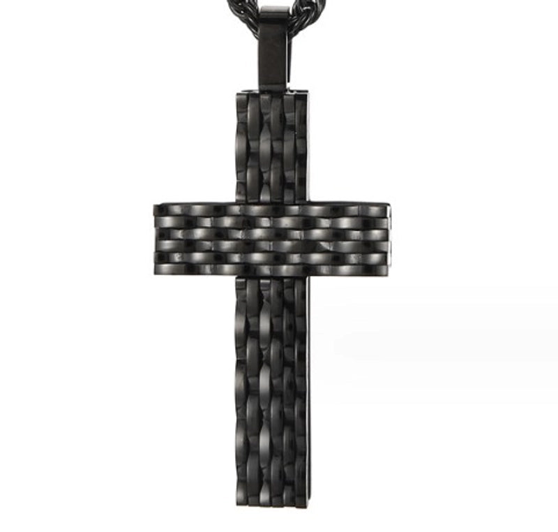 Punk Cross Titanium Steel Plating Men's Charms