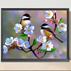Fleurs et oiseaux, fraise ronde 5D &agrave; points diamant&eacute;s, peintures d&rsquo;arts plastiques pour adultes/d&eacute;butants, id&eacute;es cadeaux d&eacute;co int&eacute;rieur, kits de peint