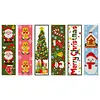 6pcs Merry Christmas 11 CT DIY Stamped Cross Stitch Bookmark Kit with Instruction Cross Stitch Kits Bookmarks for Book Lovers Reader Writers Gift 47x28cm