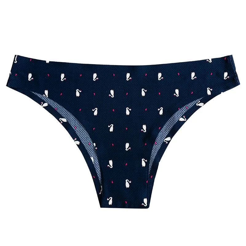 CINOON New Sexy Women Flowers Lingerie Panties Low-waist Nylon Panties Seamless Breathable Underwear Female G String Intimates