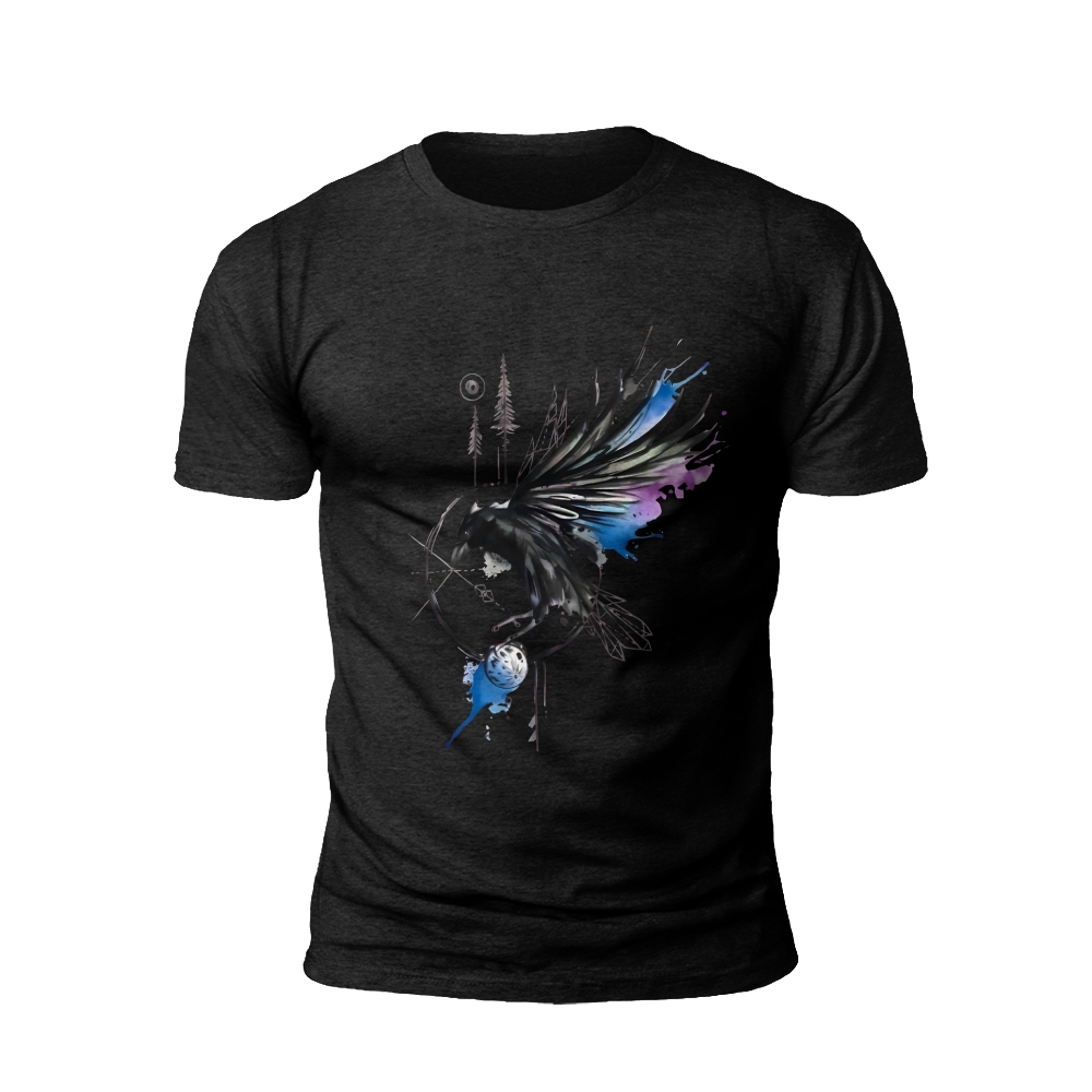 Mystical Raven with Dreamcatcher T-shirt