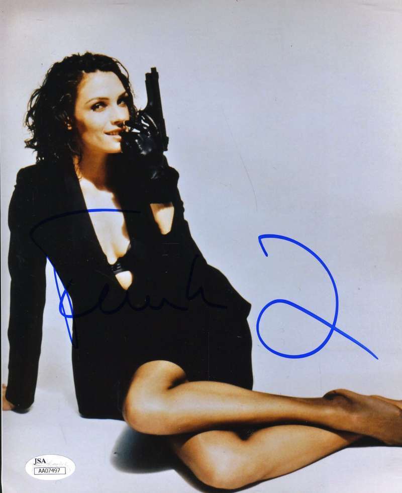 Famke Janssen Jsa Coa Hand Signed 8x10 James Bond Photo Poster painting Autograph Authentic