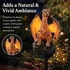 Dragon Figurine Night Light Solar Powered Dragon Figurine Decorative Landscape Light Dragon Garden Stake Light Unique Gift for Dragon Lovers Ornament Patio