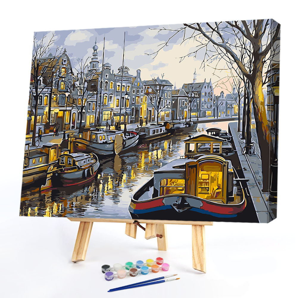 

40*50CM Paint By Numbers-River Scenery, 501 Original