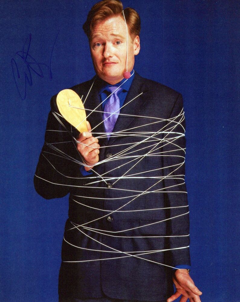 Conan O'brien head shot autographed Photo Poster painting signed 8x10 #1