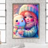 Diamond Painting -DIY Round Drill Snowman and Girl