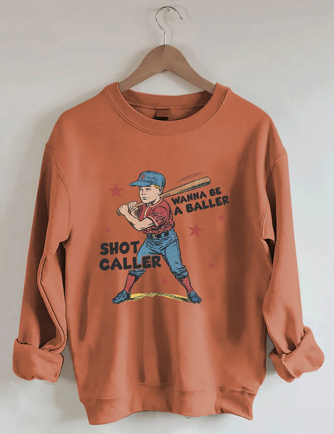 Wanna Be A Baller Shot Caller Sweatshirt