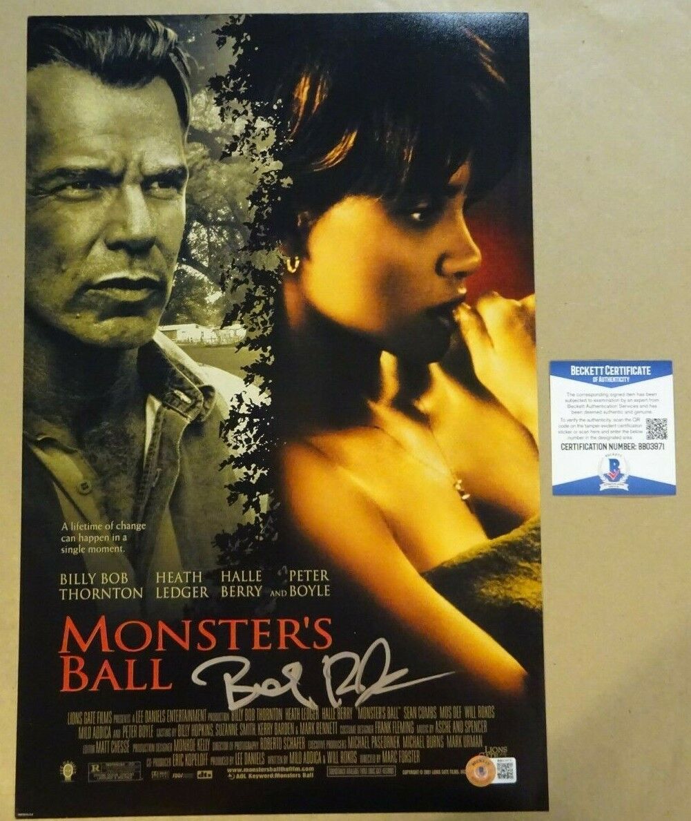 Signed BILLY BOB THORNTON Autographed MONSTER'S BALL 11x17 Photo Poster painting BECKETT BAS COA