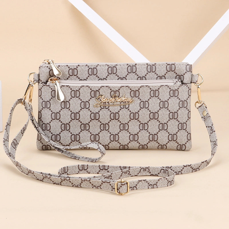 Women’s Small PU Solid Color Elegant Streetwear Square Zipper Square Bag