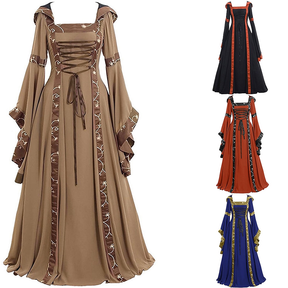 Medieval Renaissance 18th Century Vacation Dress Vintage Dress Dress Outlander Plus Size Women's Cosplay Costume Masquerade Party & Evening Festival Dress 2023 - US $48.99 –P1