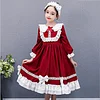 Kid Girl Party Lolita Princess Elegant Christmas Dress