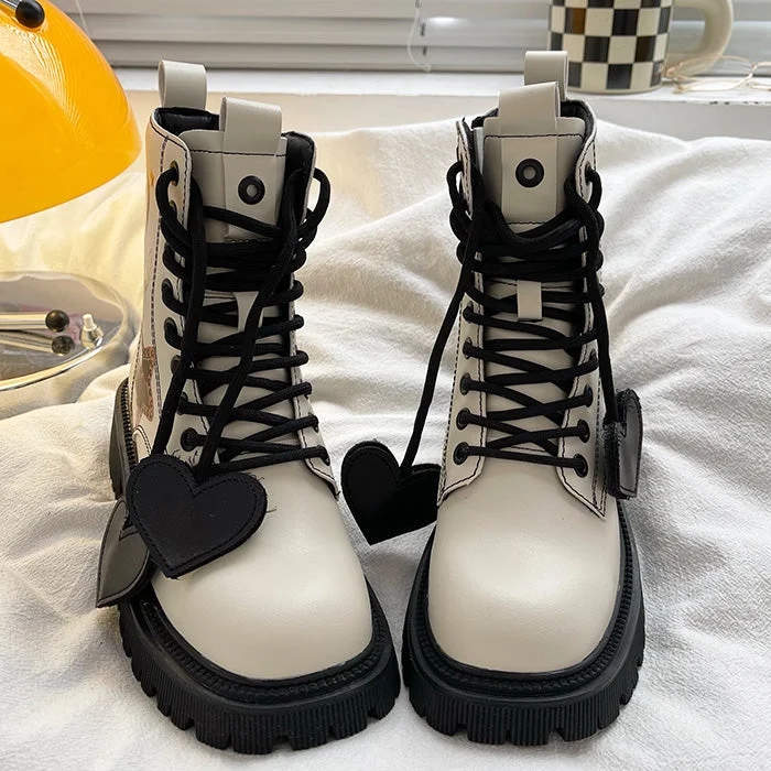 Y2K Heart Star Boots