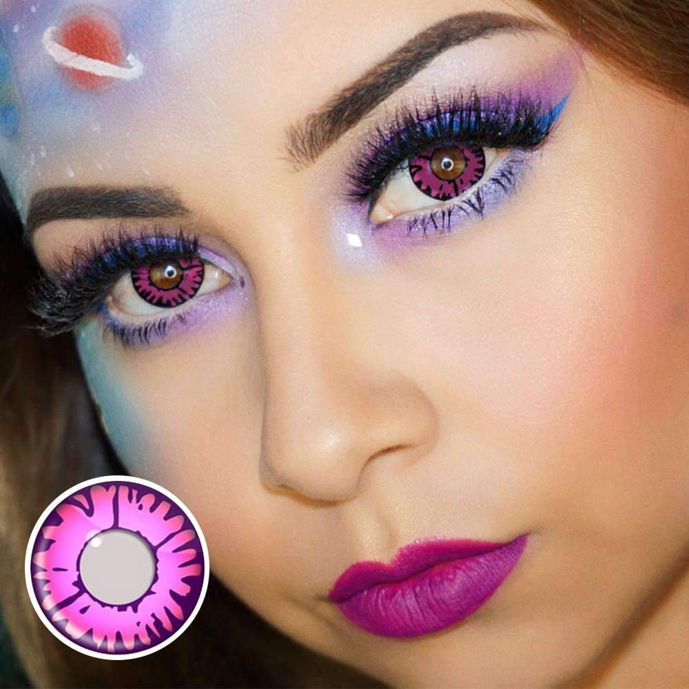Enchanted Pink Halloween Contact Lenses