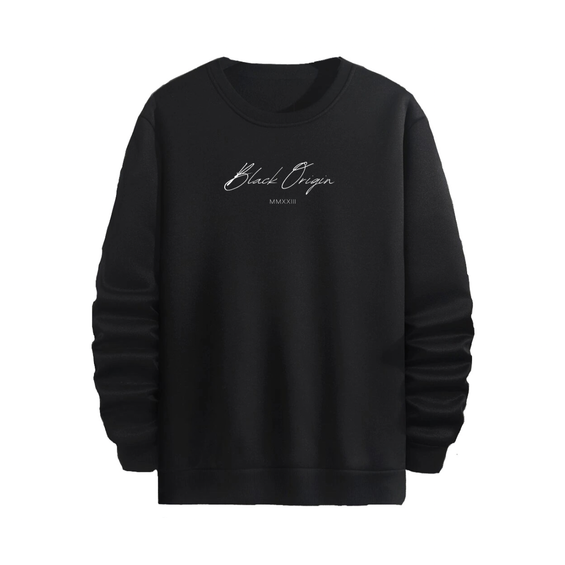 Black Origin Signature Crewneck