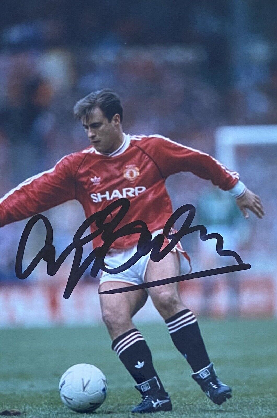 Clayton Blackmore Genuine Hand Signed Manchester United 6X4 Photo Poster painting 11