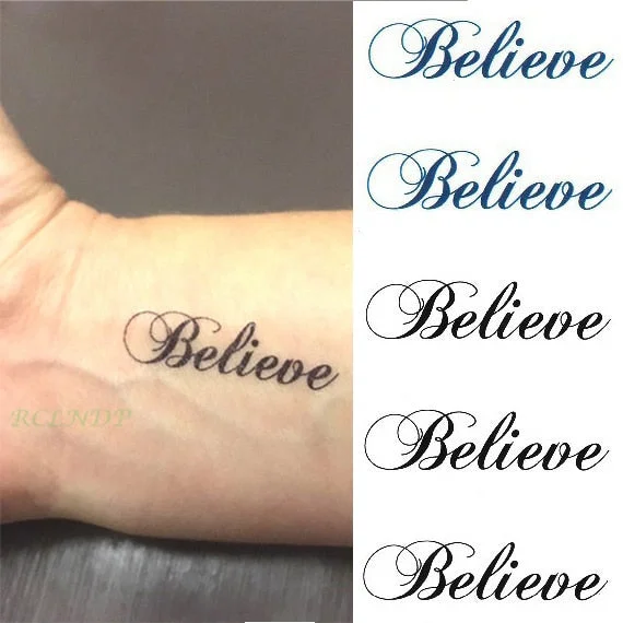 Waterproof Temporary Tattoo Sticker sexy waist English letters bleeding love tatto flash tatoo fake Art tattoos for girl women 4