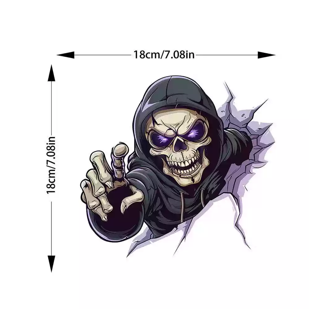 Halloween Skeleton Car Sticker