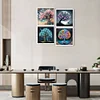 (US Local)4Pack Tree-Crystal Rhinestone Diamond Painting(30x30cm)