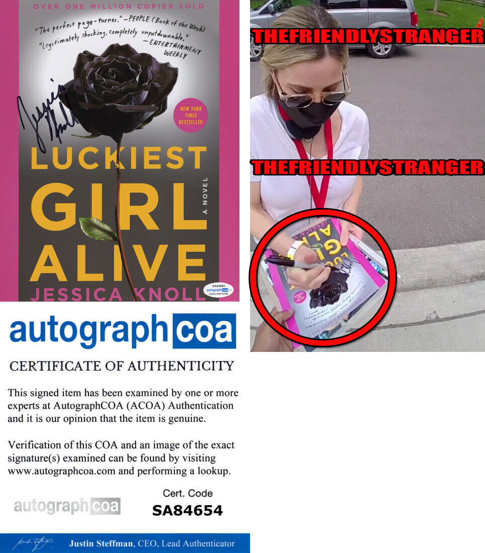 JESSICA KNOLL signed LUCKIEST GIRL ALIVE