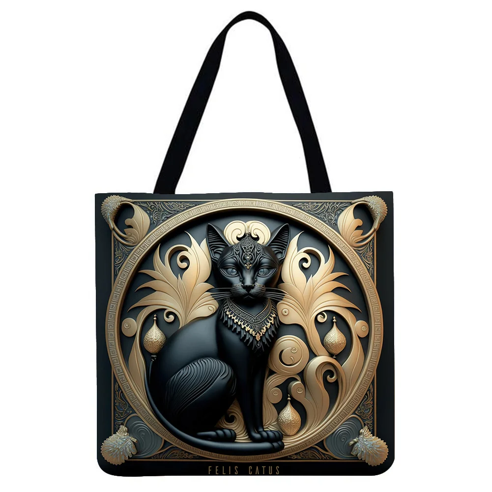 Linen Tote Bag - Kitten