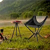 Outdoor Camping Folding Chair, Support 550 Lbs, X-Shaped Steel Frame Fixed, Fully Cushioned Seat and Back, Beach, Fishing, Trip, Picnic