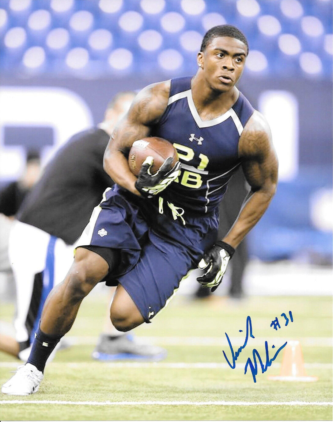 **GFA Minnesota Vikings * JERICK McKINNON * Signed 8x10 Photo Poster painting J2 COA**