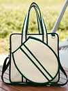 [US Local Warehouse] Tennis Tote Bag Large Tennis Bag Sports Handbag Pickleball Bag for Men and Women