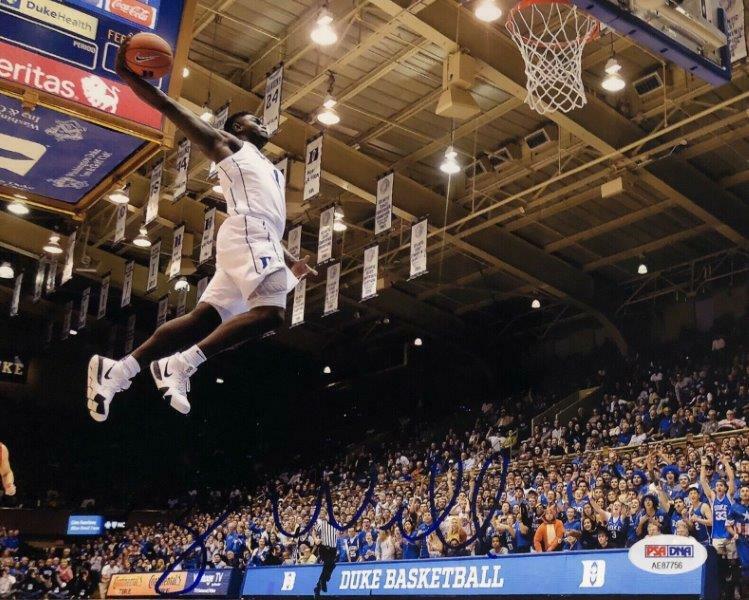 REPRINT - ZION WILLIAMSON Duke Blue Devils Signed Autographed 8 x 10 Photo Poster painting RP