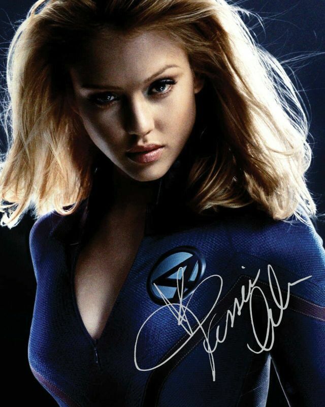 Jessica Alba - Fantastic Four Autograph Signed Photo Poster painting Print