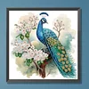 Flower Peacock - Crystal Rhinestone Diamond Painting